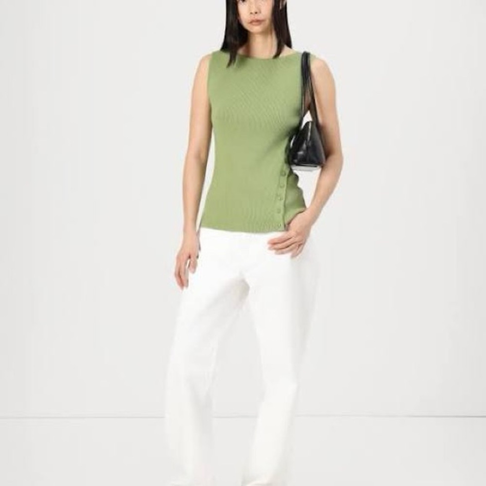 Abercrombie & fitch side Button Tank Top-XXS-NWT - Picture 3 of 7
